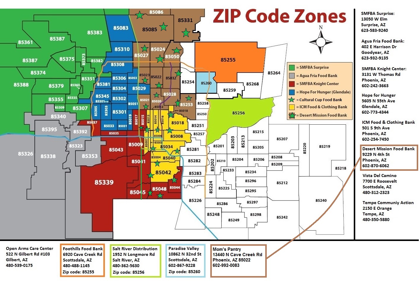 Phoenix Map With Zip Codes
